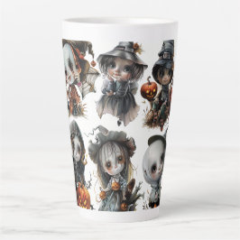 Caneca De Café Latte Halloween Series_2 Arte Digital