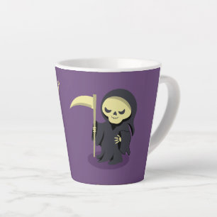 Caneca De Café Latte Halloween Skeleton Dracula Mummy Grim Reaper