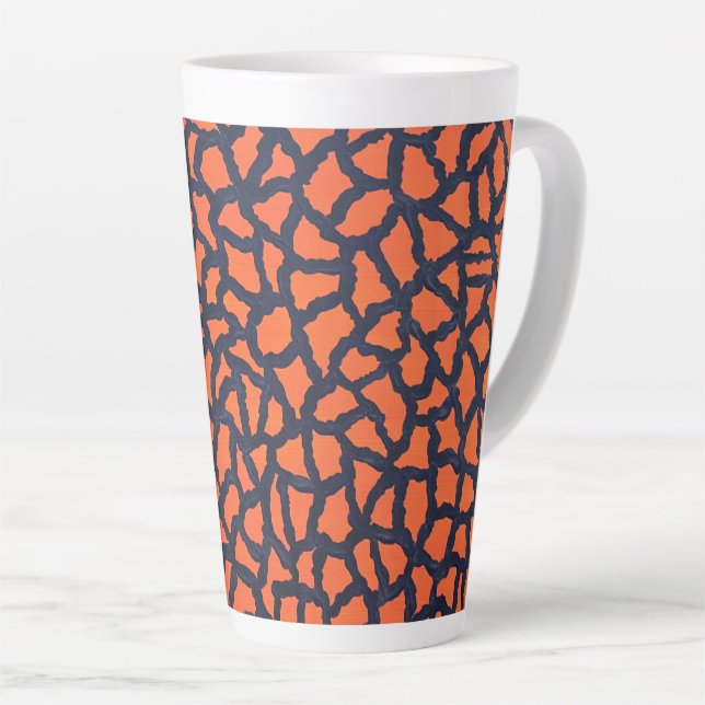Caneca De Café Latte Hallowsheen (Ângulo direito)