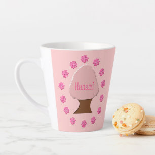Caneca De Café Latte Hanami - Árvore de Cereja Japonesa