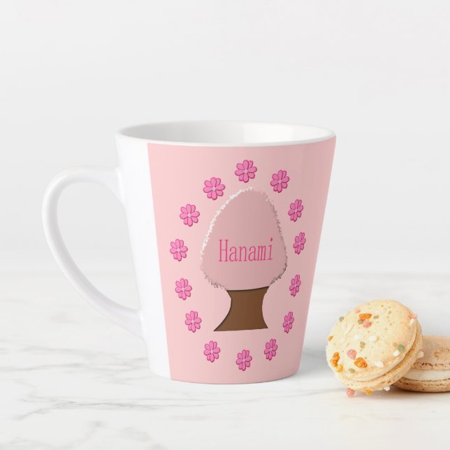 Caneca De Café Latte Hanami - Árvore de Cereja Japonesa (In Situ)