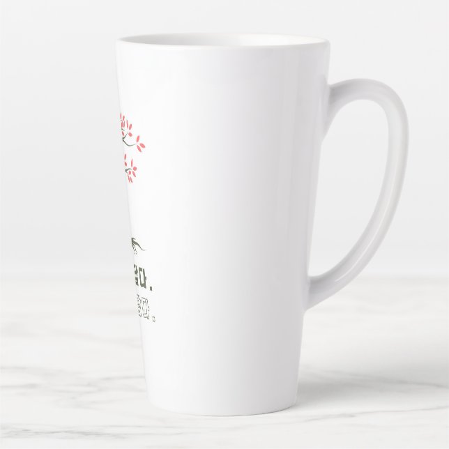 Caneca De Café Latte Hangul. Bonita. (Direita)