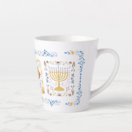 Caneca De Café Latte Hanukkah Latte Mug