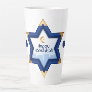 Caneca De Café Latte Hanukkah Latte Mug