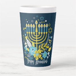 Caneca De Café Latte Hanukkah Latte Mug