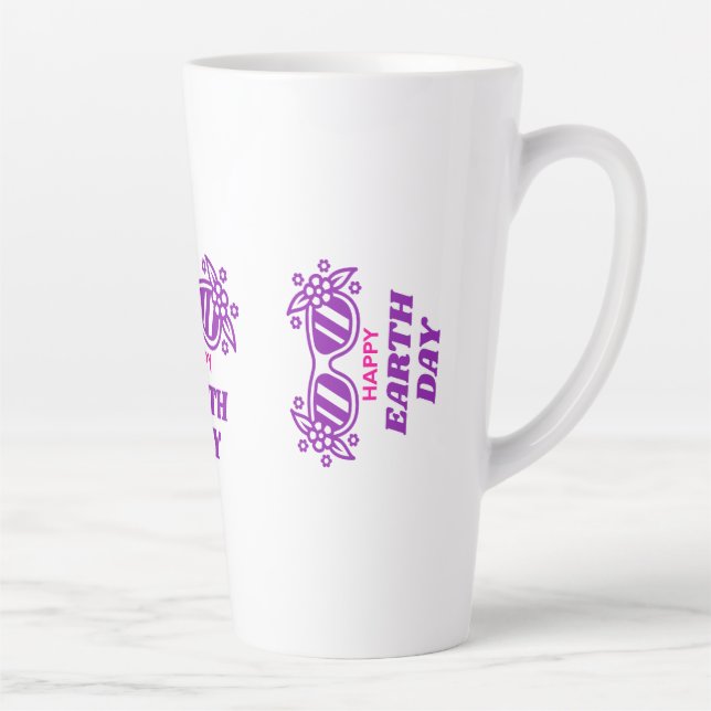 CANECA DE CAFÉ LATTE HAPPY EARTH DAY  (Direita)