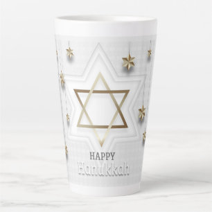 Caneca De Café Latte Happy Hanukkah