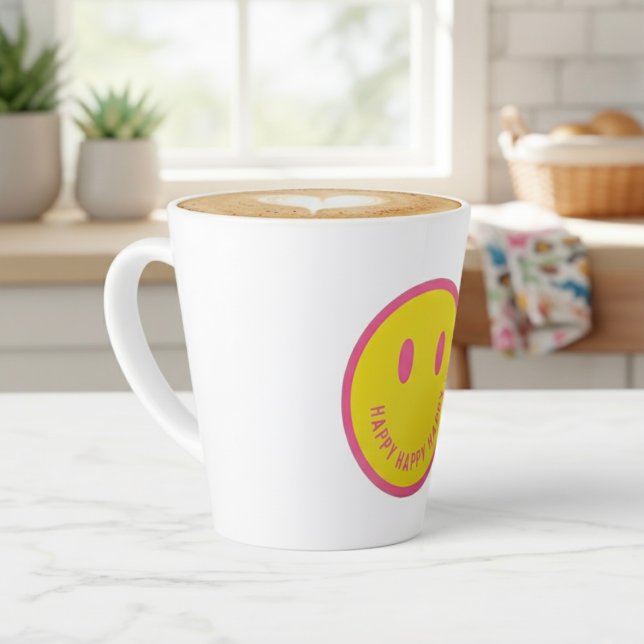Caneca De Café Latte Happy Latte Mug (Criador carregado)