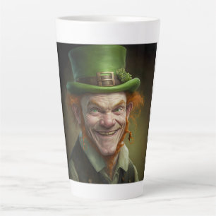 Caneca De Café Latte Happy Leprechaun Latte Mug