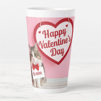 Caneca De Café Latte Happy Valentine's day - Be mine