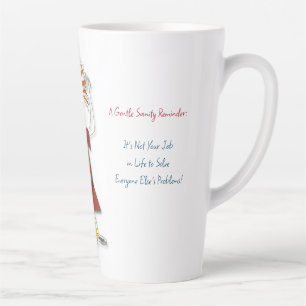 Caneca De Café Latte 'Harriet' - Sanity Reminder Latte Mug