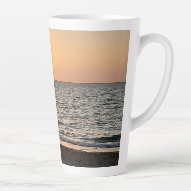 Caneca De Café Latte Hawaii Sunset Fotografia Latte Mug (Direita)