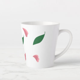 Caneca De Café Latte Heart & leaves latte mug