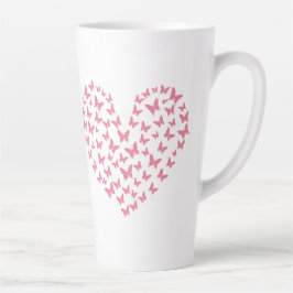 Caneca De Café Latte Heart of Capricious Butterflies