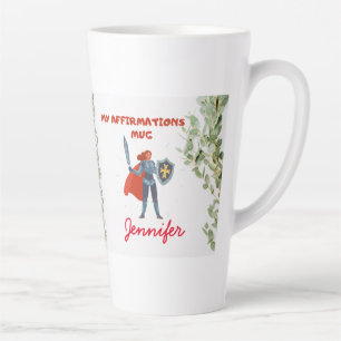 Caneca De Café Latte Hebraico 13:6 Afirmação em negrito Sem Medo Person