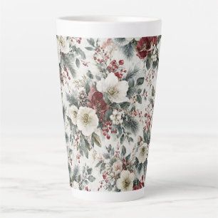 Caneca De Café Latte Hellebora e Frutas do Inverno