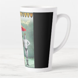 Caneca De Café Latte Hello Retirement Vintage Strongman