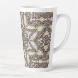Caneca De Café Latte Henna Phoenix Original Art Mandala Cup Mug