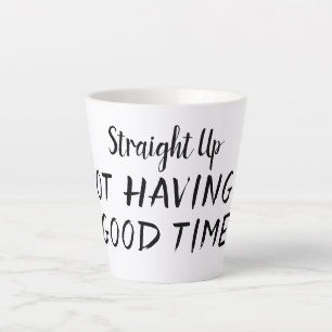 Caneca De Café Latte Hetero para cima sem diversão