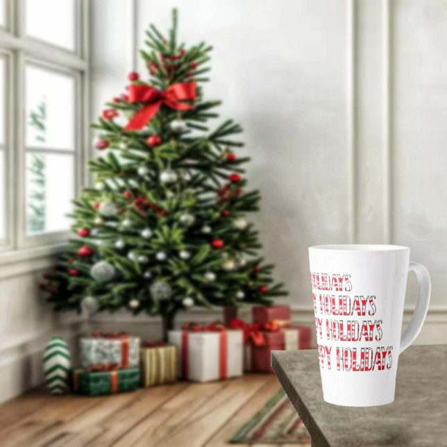 Caneca De Café Latte HH Contra a Neve (Definitely in the Holiday season with this HH Against Snow Latte Mug!)