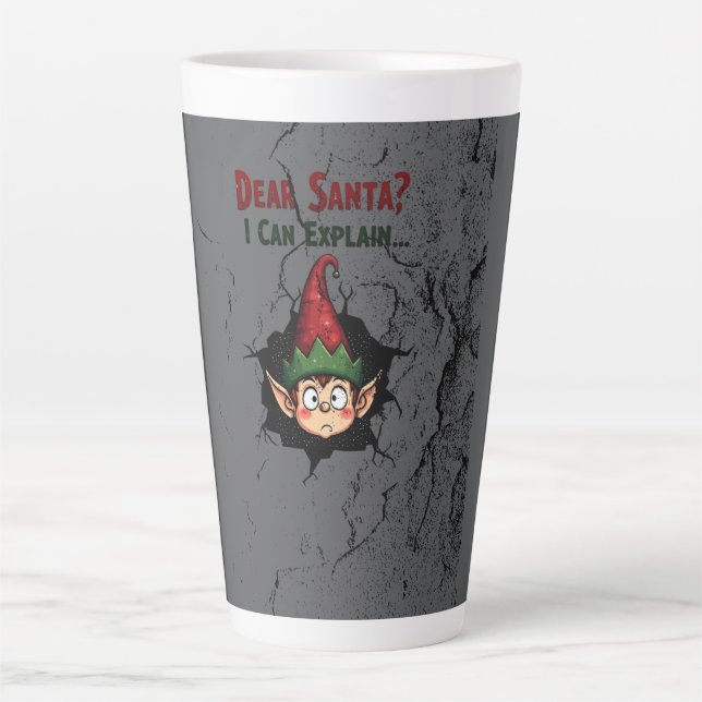Caneca De Café Latte Hilarious Elf Design - Mug (Frente)
