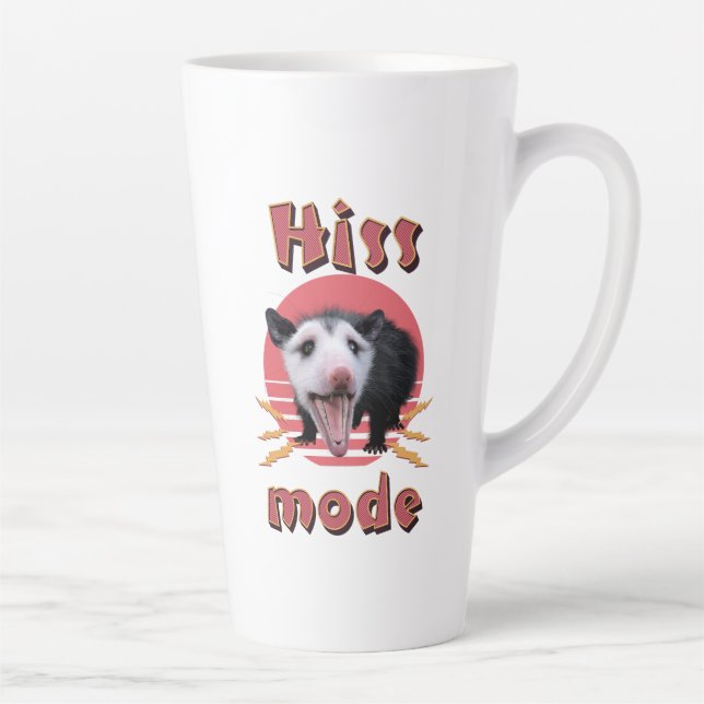 Caneca De Café Latte Hiss Mode Funny Ogambm Hising (Direita)