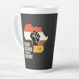 Caneca De Café Latte História Negra É Cultura Patrimônio História Ameri