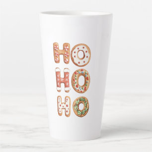 Caneca De Café Latte Ho Ho Ho Gingerbird Cookie Natal
