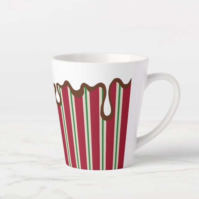 Caneca De Café Latte Holiday Peppermint Coffee Cup (Direita)