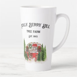 Caneca De Café Latte Holly Berry Hill Fazenda