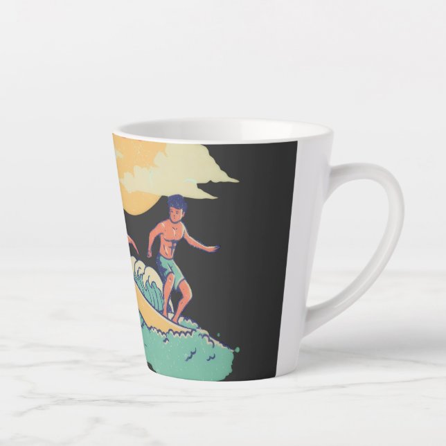 Caneca De Café Latte Home/Kitchen Energy Flow Lessons Learn Latte Mug (Direita)