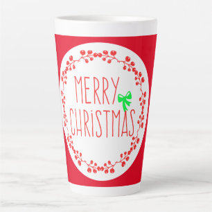 Caneca De Café Latte Hora de Natal, Tome uma Feliz de Taça o'Latch