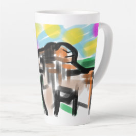 Caneca De Café Latte Horse joy
