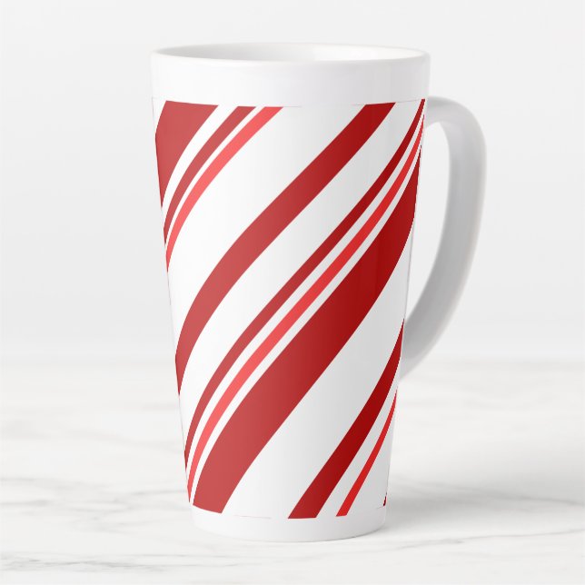 Caneca De Café Latte Hortelã de Natal Lata Grande (Ângulo direito)