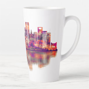 Caneca De Café Latte Houston Texas Skyline