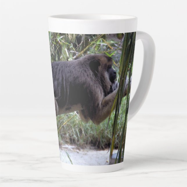 Caneca De Café Latte Howler Monkey Hangout Mug (Ângulo direito)