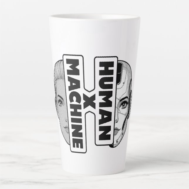 Caneca De Café Latte HUMAN x MACHINE (Frente)
