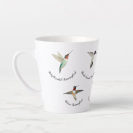 Caneca De Café Latte Hummingbird norte-americano