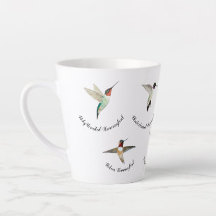 Caneca De Café Latte Hummingbird norte-americano