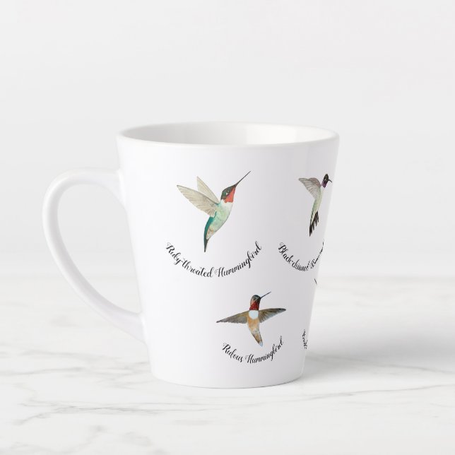 Caneca De Café Latte Hummingbird norte-americano (Esquerda)