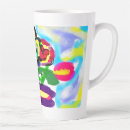 Caneca De Café Latte Hummingbird spring 