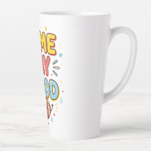 Caneca De Café Latte Humor de Dia de Jogo Fã de Futebol Engraçado
