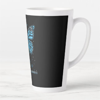 Caneca De Café Latte Huntington's Disease Awareness Butterfly
