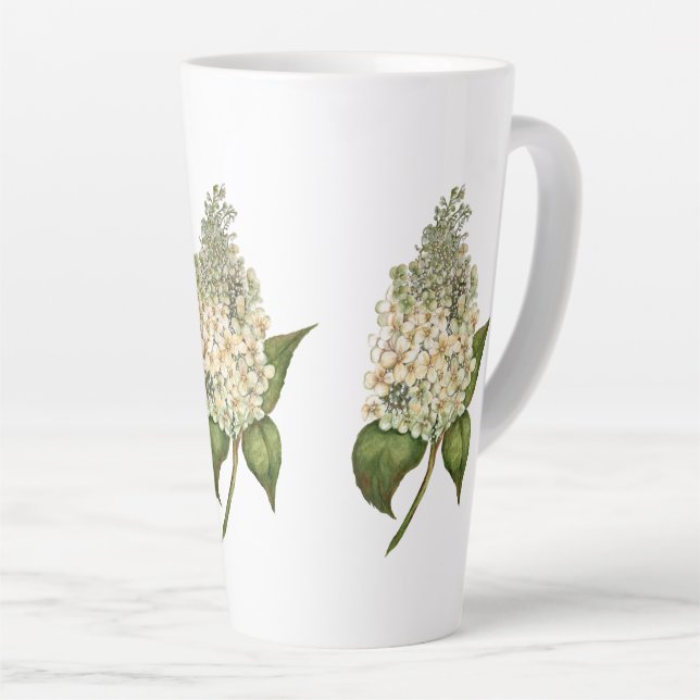 Caneca De Café Latte Hydrangea Latte (Ângulo direito)