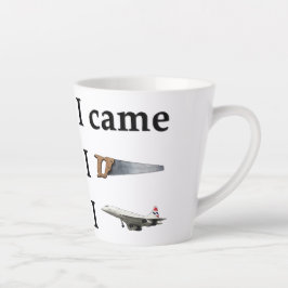 Caneca De Café Latte I Came, I Saw, I…