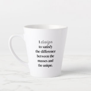 Caneca De Café Latte I Design Latte Mug