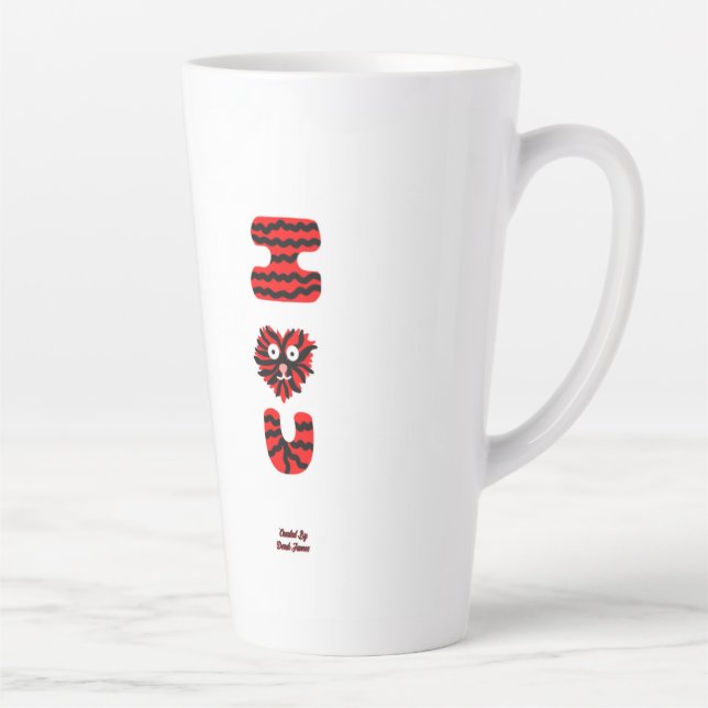 Caneca De Café Latte I Felpudo U Lata Grande (Direita)