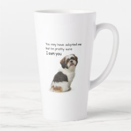 Caneca De Café Latte I Own You Shih Tzu