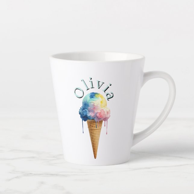 Caneca De Café Latte Ice Cream (Direita)