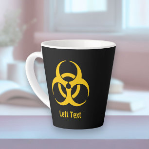 Caneca De Café Latte Ícone de perigo biológico